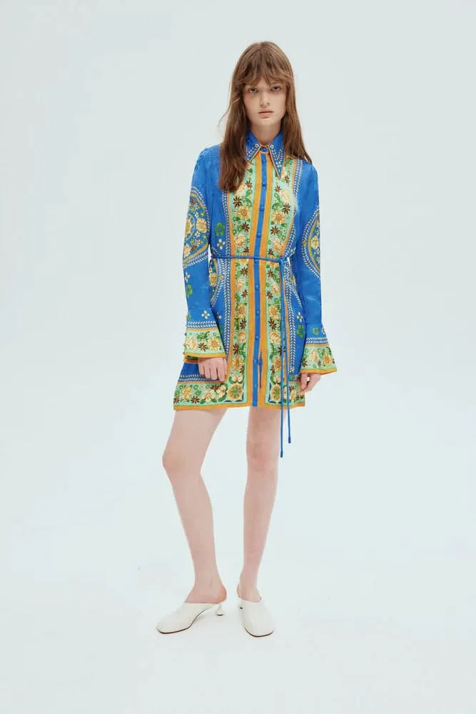 Linda Mini Dress Multi Size 12 by Alemais