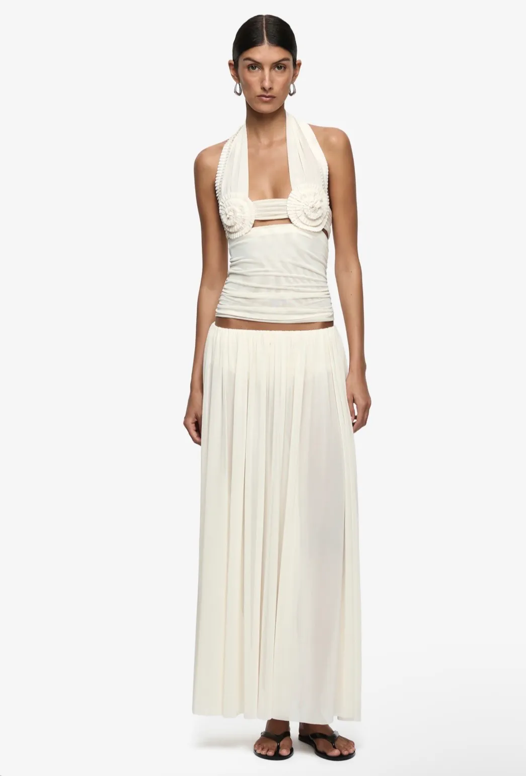 Dante Spiral Top & Skirt Set Buttercup Cream Size S / AU 8 by Bec & Bridge