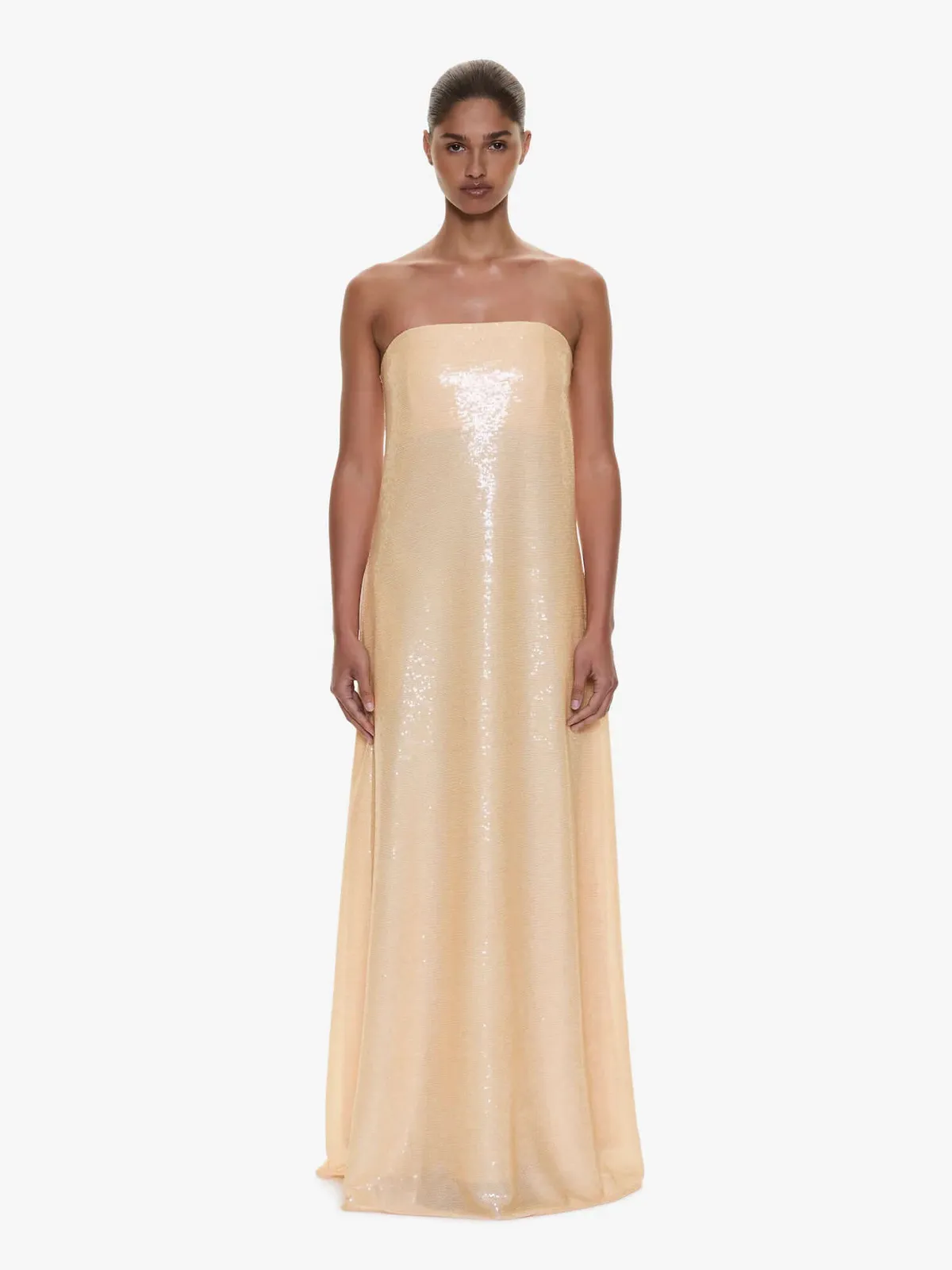 Opaline Sequin Strapless Gown Dress Gold Size 6, 8 & 10 by Christopher Esber