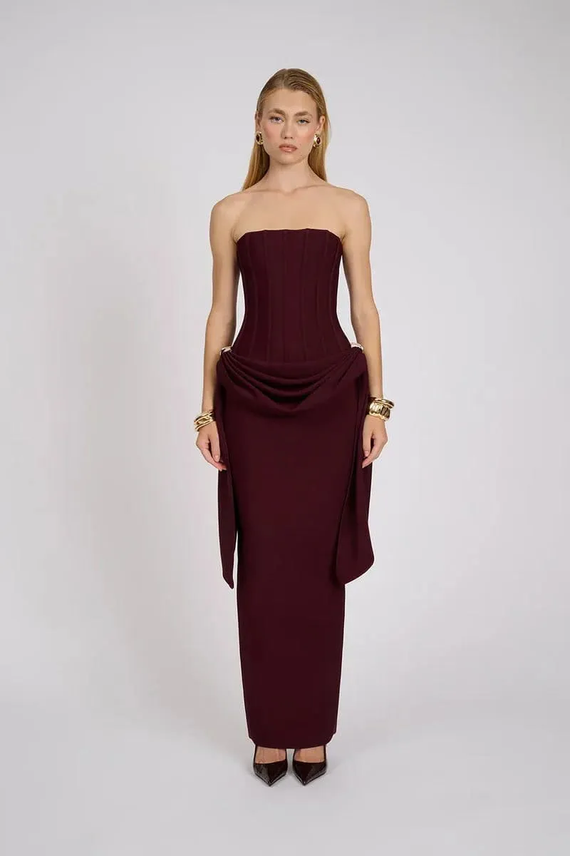 Charlotte Dress Brown Size S / AU 8 by Eliya The Label