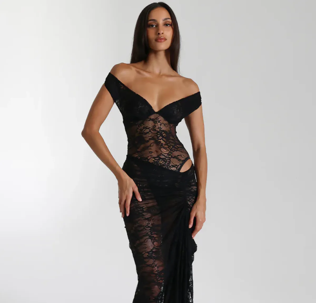 Aubrey Maxi Dress Black Size 1 / AU 8 by Natalie Rolt