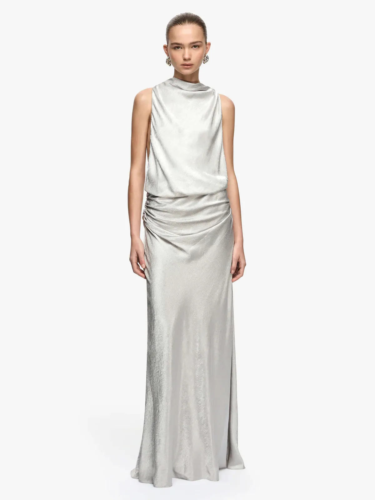 Juna Maxi Dress Silver Size 8 & 10 by Bec & Bridge