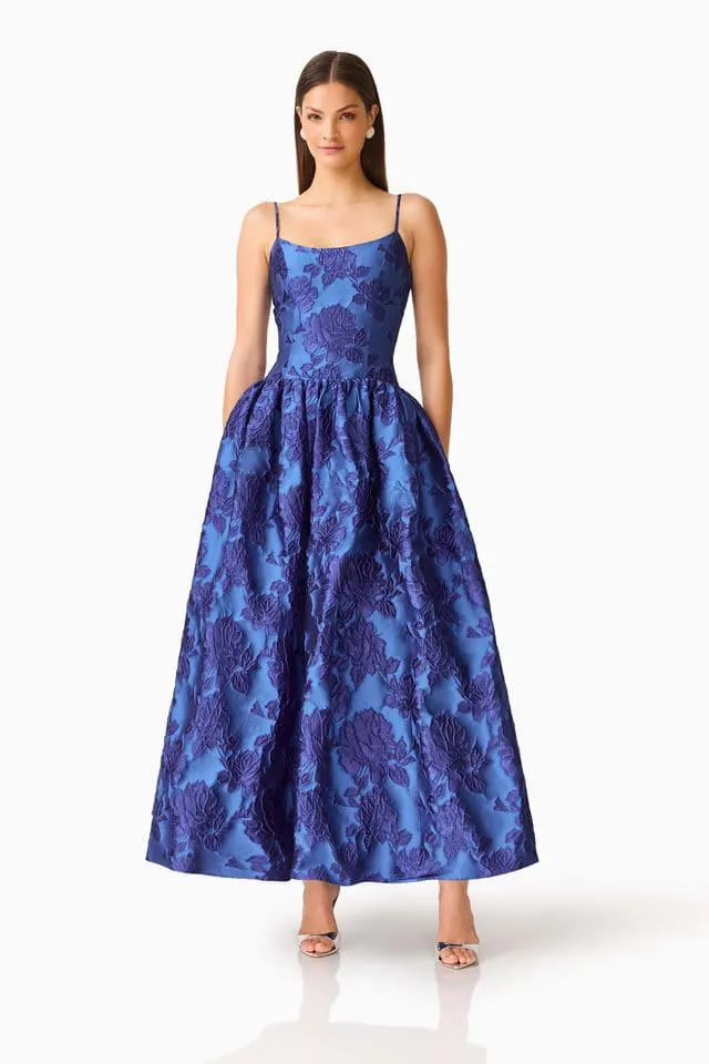 Sorelle Maxi Gown Dress Cobalt Blue Size 6, 8, 10 & 12 by Elliatt