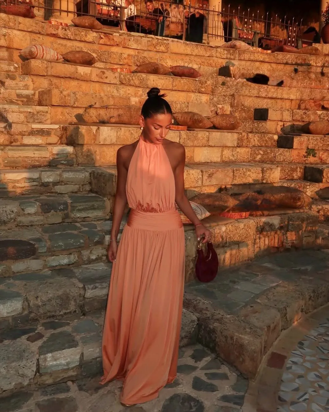 Santina Dress in Tangerine Size XS / AU 6 by Arcina Ori