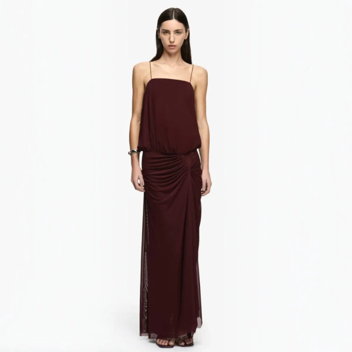 Kora Blouson Maxi Dress Plum Purple Size 8 by Bec & Bridge