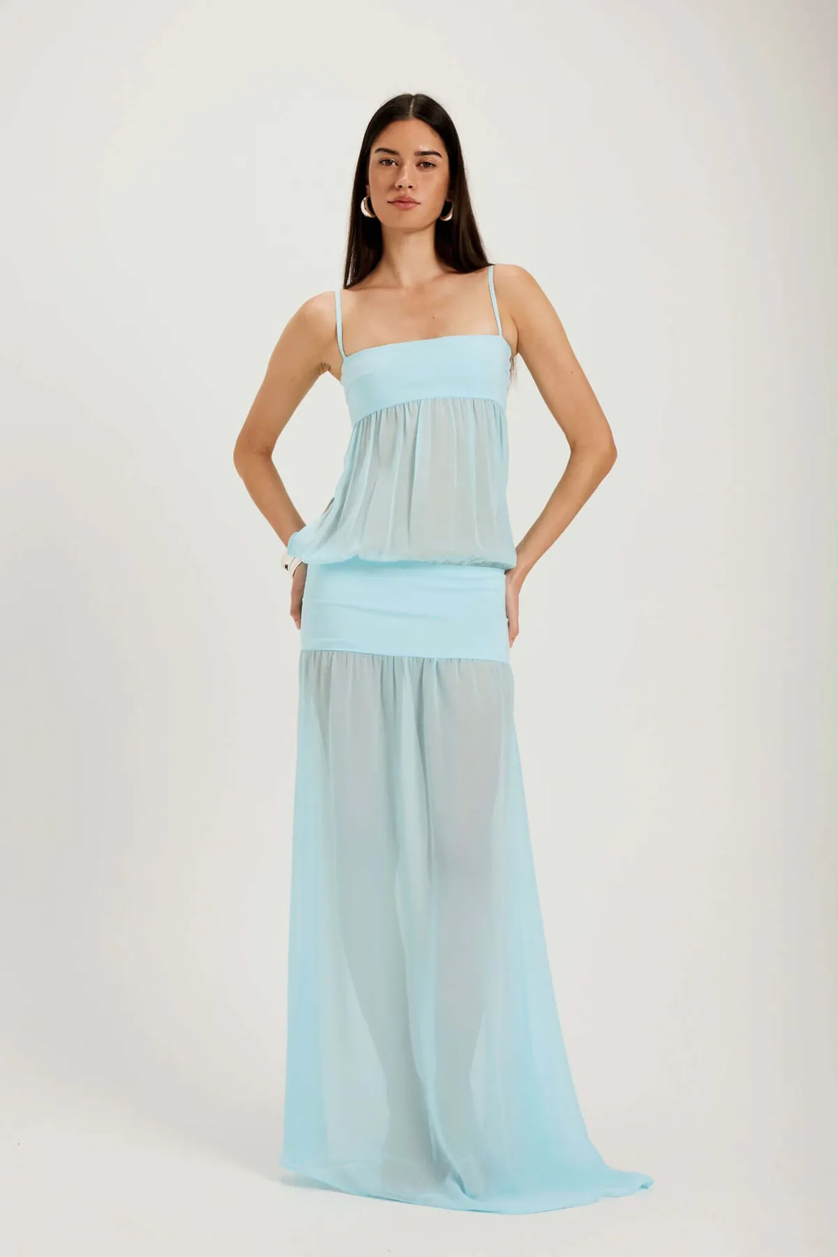Romeo Gown Dress Aqua Blue Size XS / AU 6 & S / AU 8 by Ance Gria