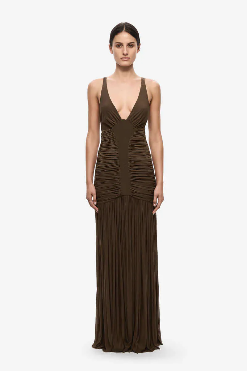 Inferno Jersey Dress Brown Size XS / AU 6 by Misha
