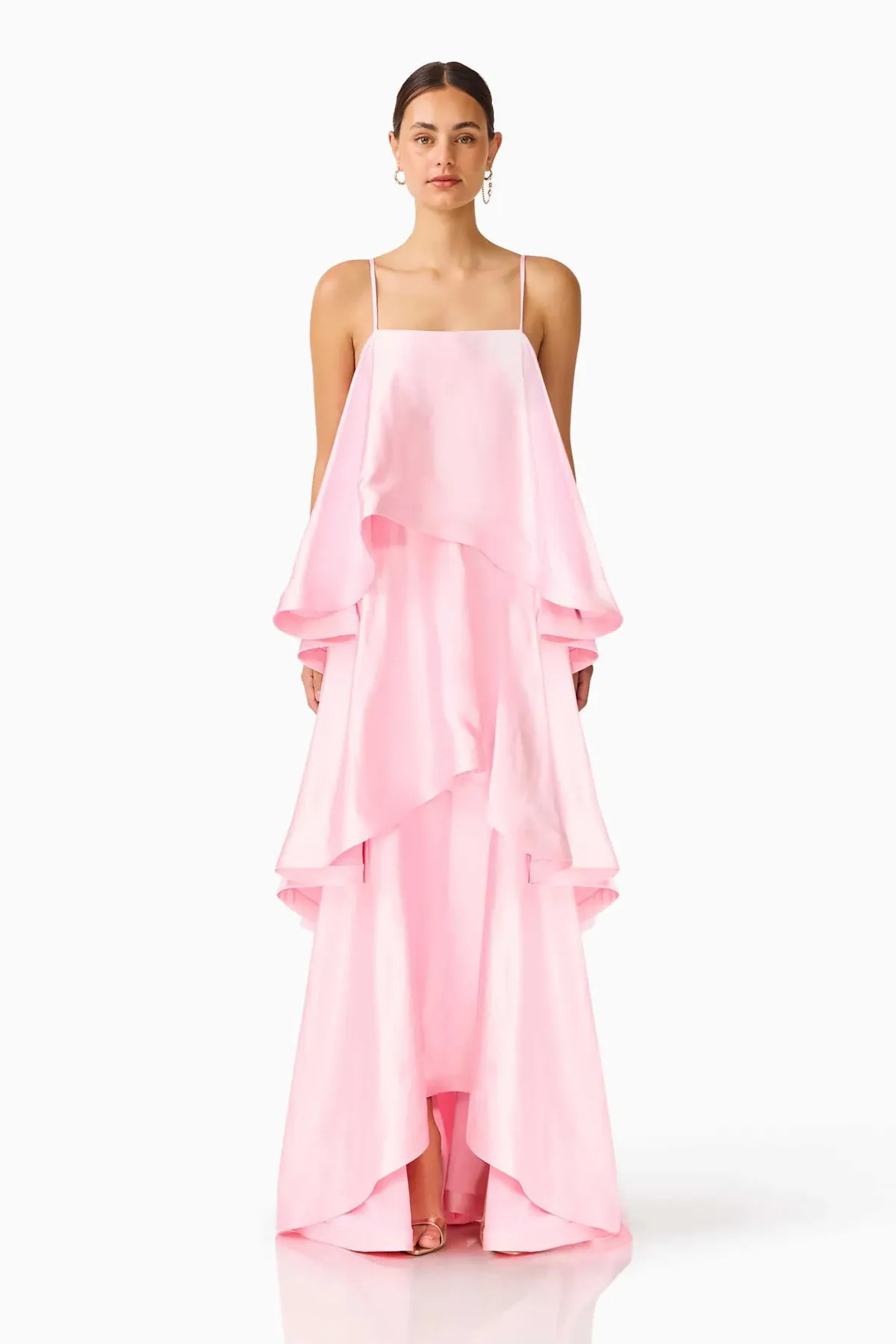 Tilly Tiered Maxi Dress Pale Pink Size XS / AU 6, S / AU 8, M / AU 10 & L / AU 12 by Elliatt