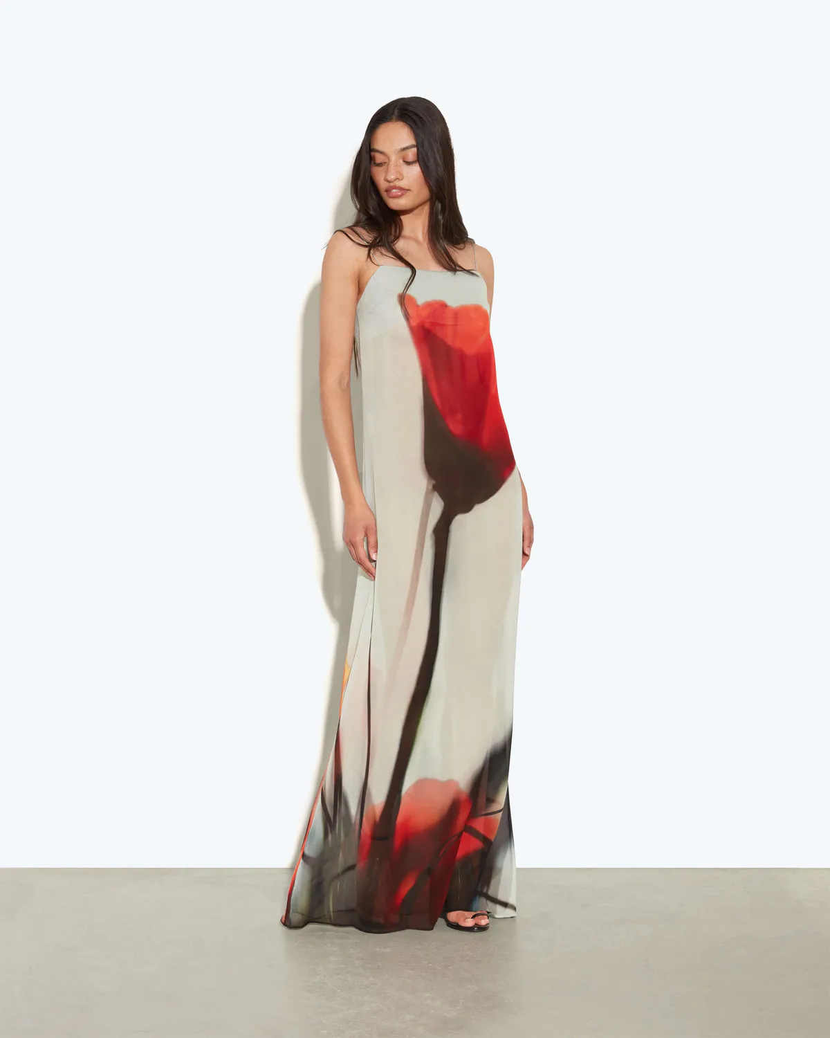 Luciana Dress Maxi Dress Tulip Print Size M / AU 10 by Rat & Boa