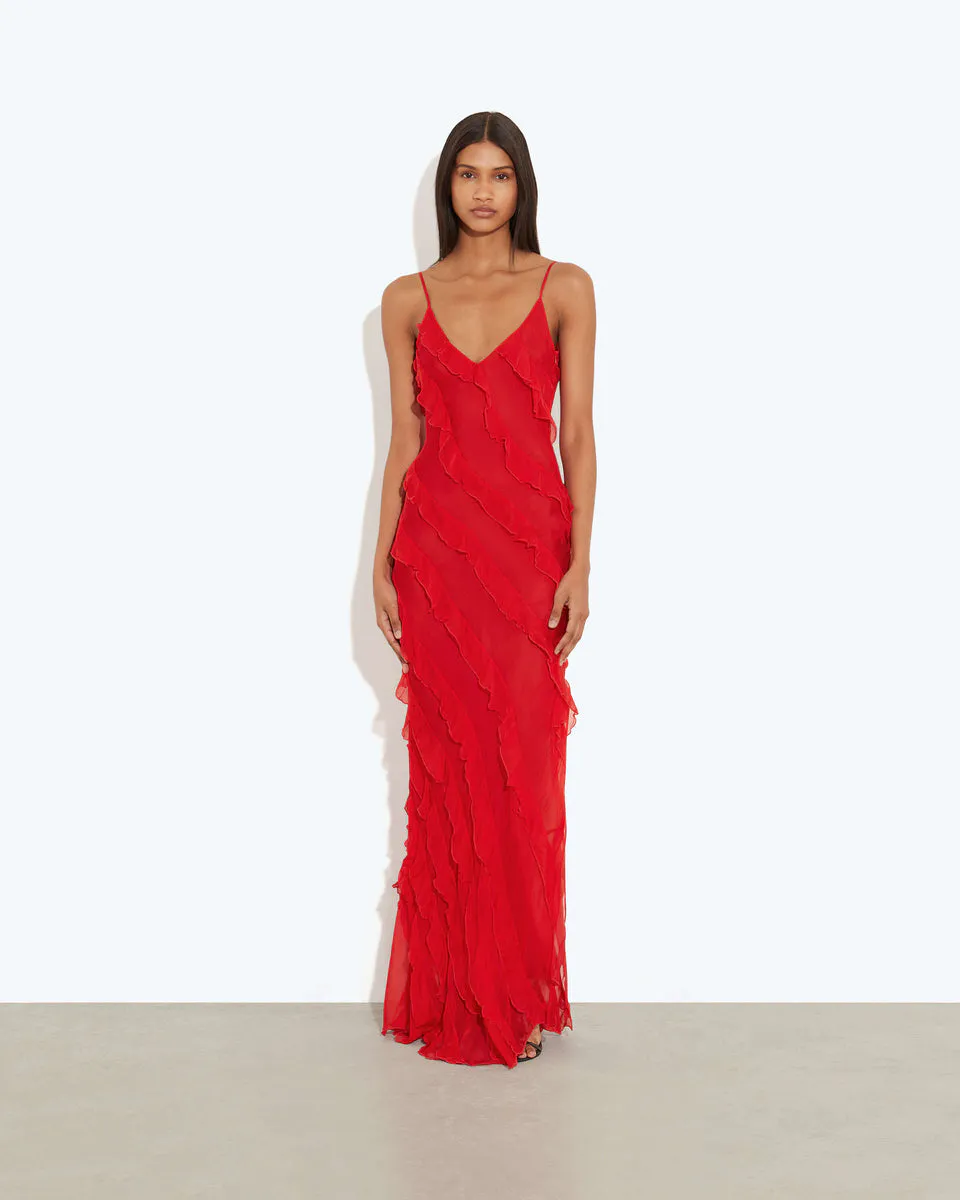 Ceceila Dress Red Size S / AU 8 by Rat & Boa