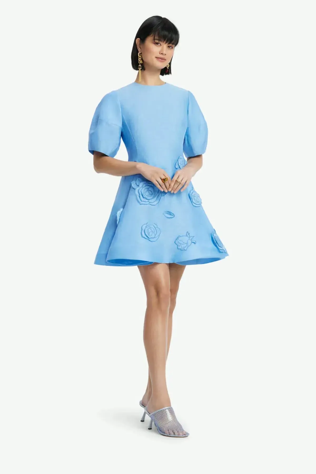 Simona Mini Dress Blue Size 8, 10, 12 & 14 by Leo Lin