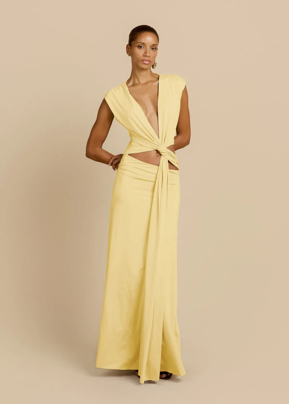  Jade Dress Lemon Yellow Size XS / AU 6, S / AU 8 & M / AU 10 by Arcina Ori