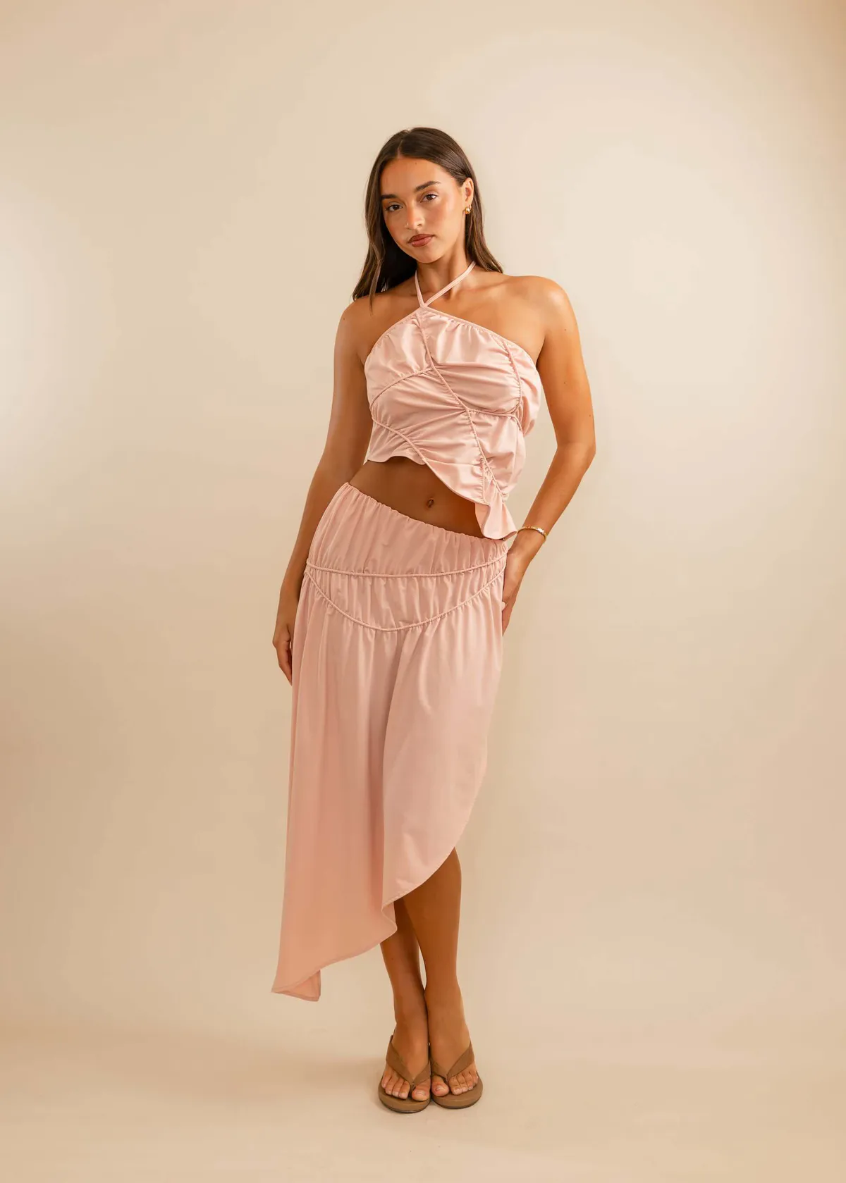 Fleur Top & Skirt Set Pink Size 10 by Koster Kulture