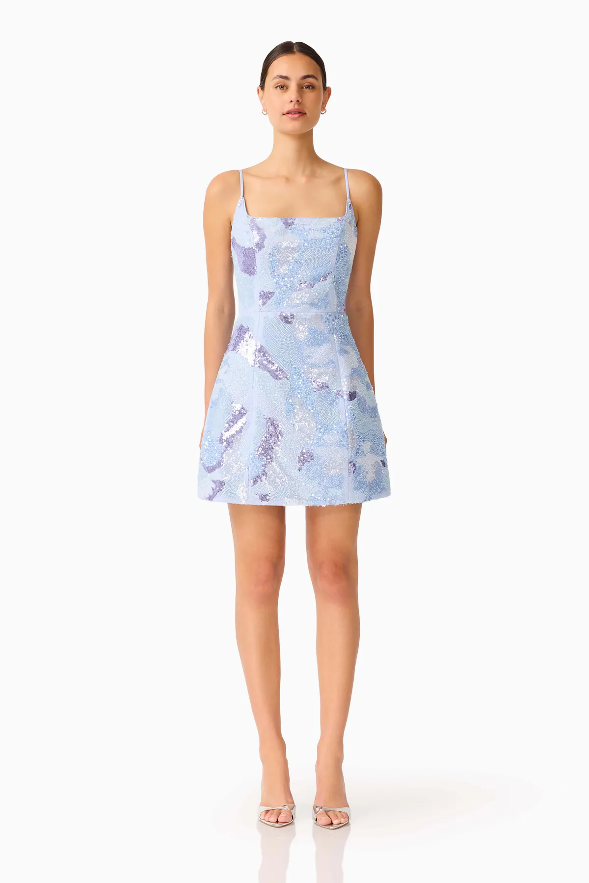 Aurae Mini Tulip Dress Sky Blue Size 6, 8, 10 & 12 by Elliatt
