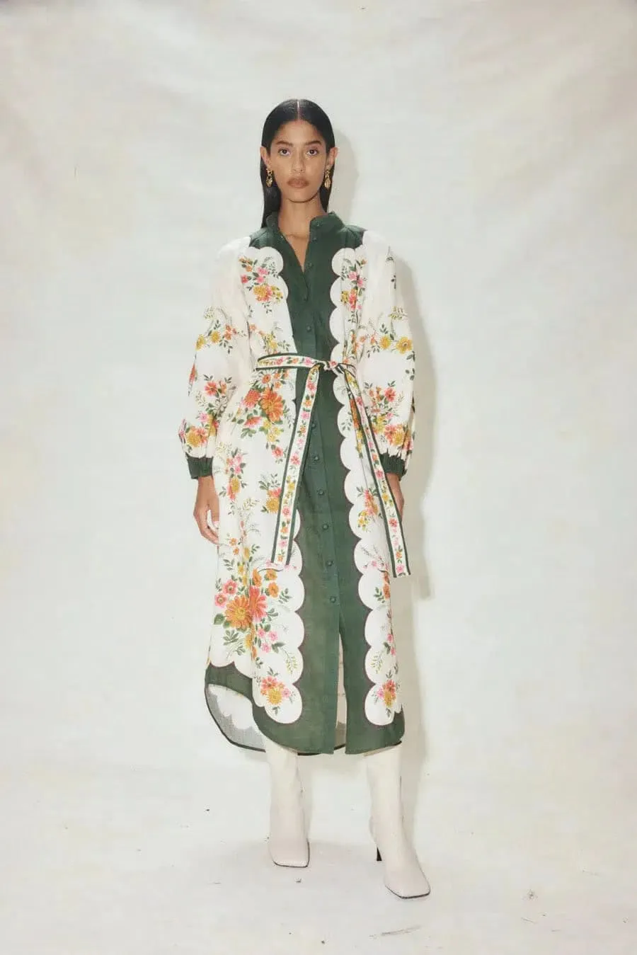Elisabetta Midi Shirtdress Multi Size 8 by Alemais