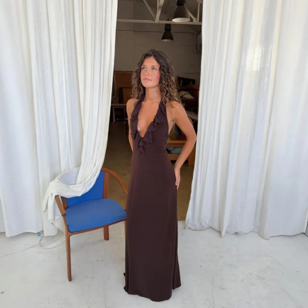 Vanessa Dress Chocolate Brown Size XS/S / AU 6/8 by LaMarie
