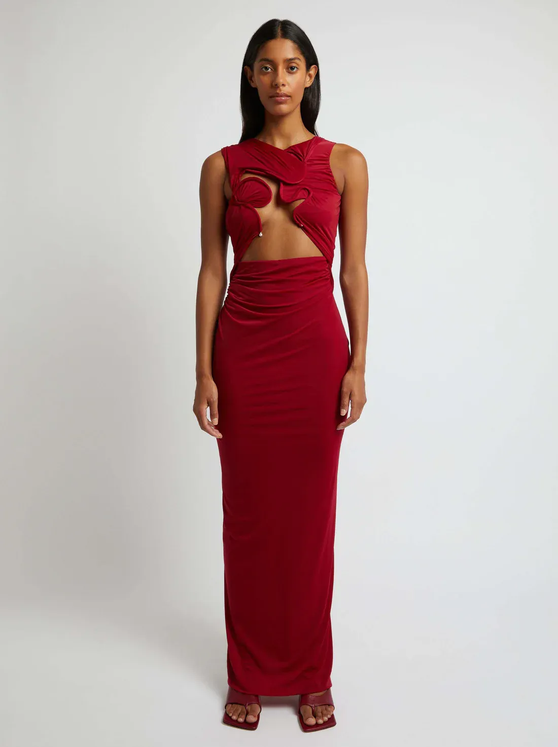 Venus Tank Maxi Dress Cherry Red Size 8 by Christopher Esber