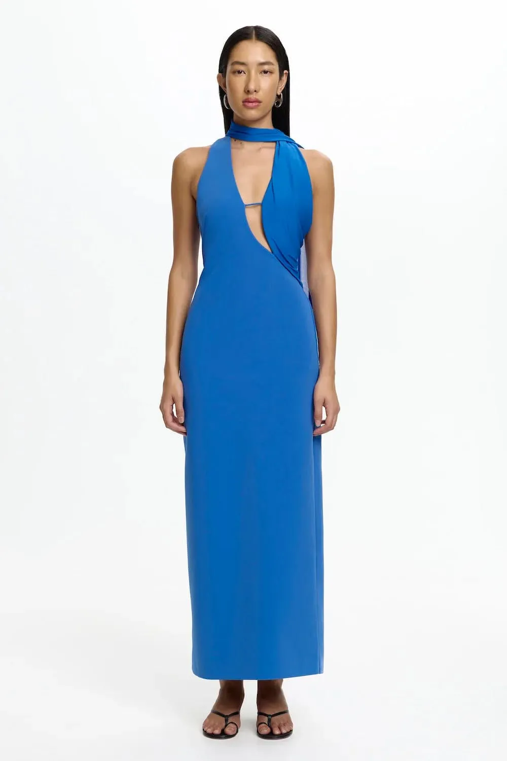Edda Scarf Midi Dress Cosmic Blue Size 6, 8 & 10 by Significant Other