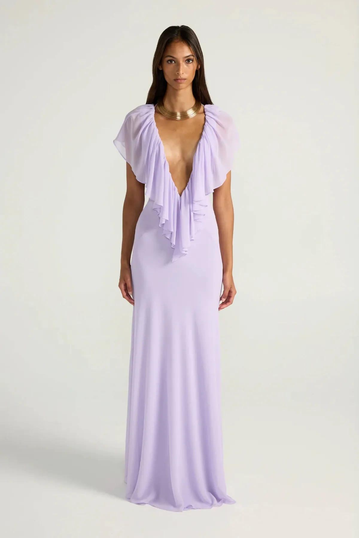 Clover Gown Dress Lavender Purple Size XS / AU 6, S / AU 8 & M / AU 10 by Ance Gria