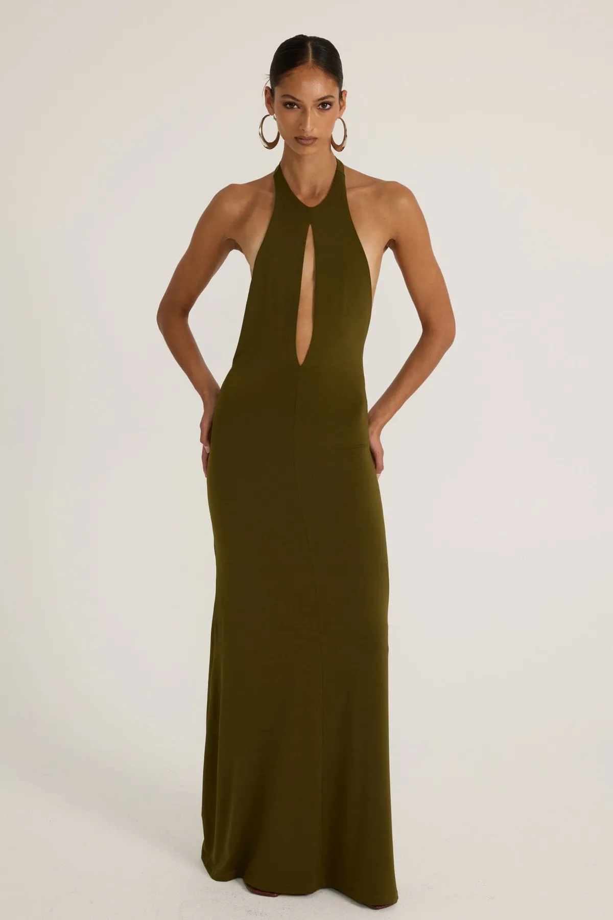 Florence Maxi Dress Olive Green Size 6 & 8 by Ance Gria