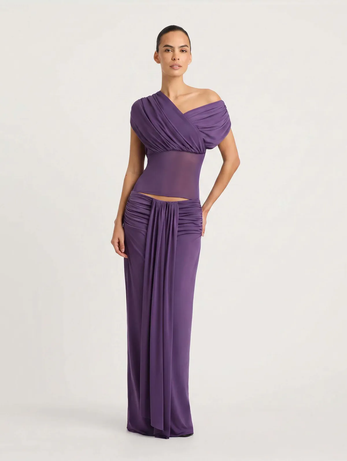 Celia Maxi Dress Grape Purple Size 6 & 8 by Benni