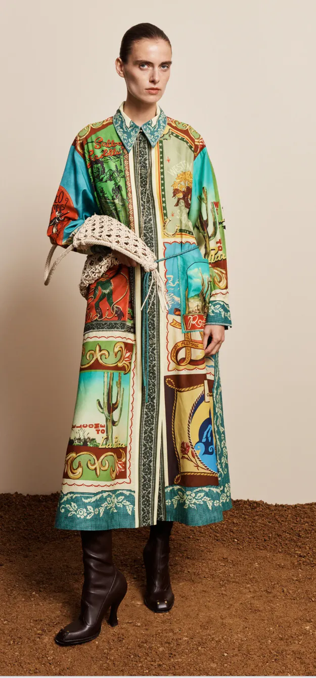 Ace Midi Shirtdress Multi Size 8 & 12 by Alemais