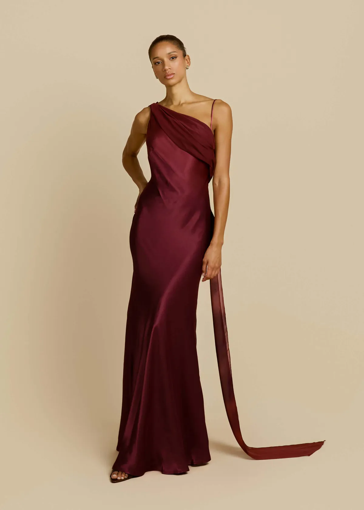 Helena Dress Plum Red Size XS / AU 6 & S / AU 8 by Arcina Ori