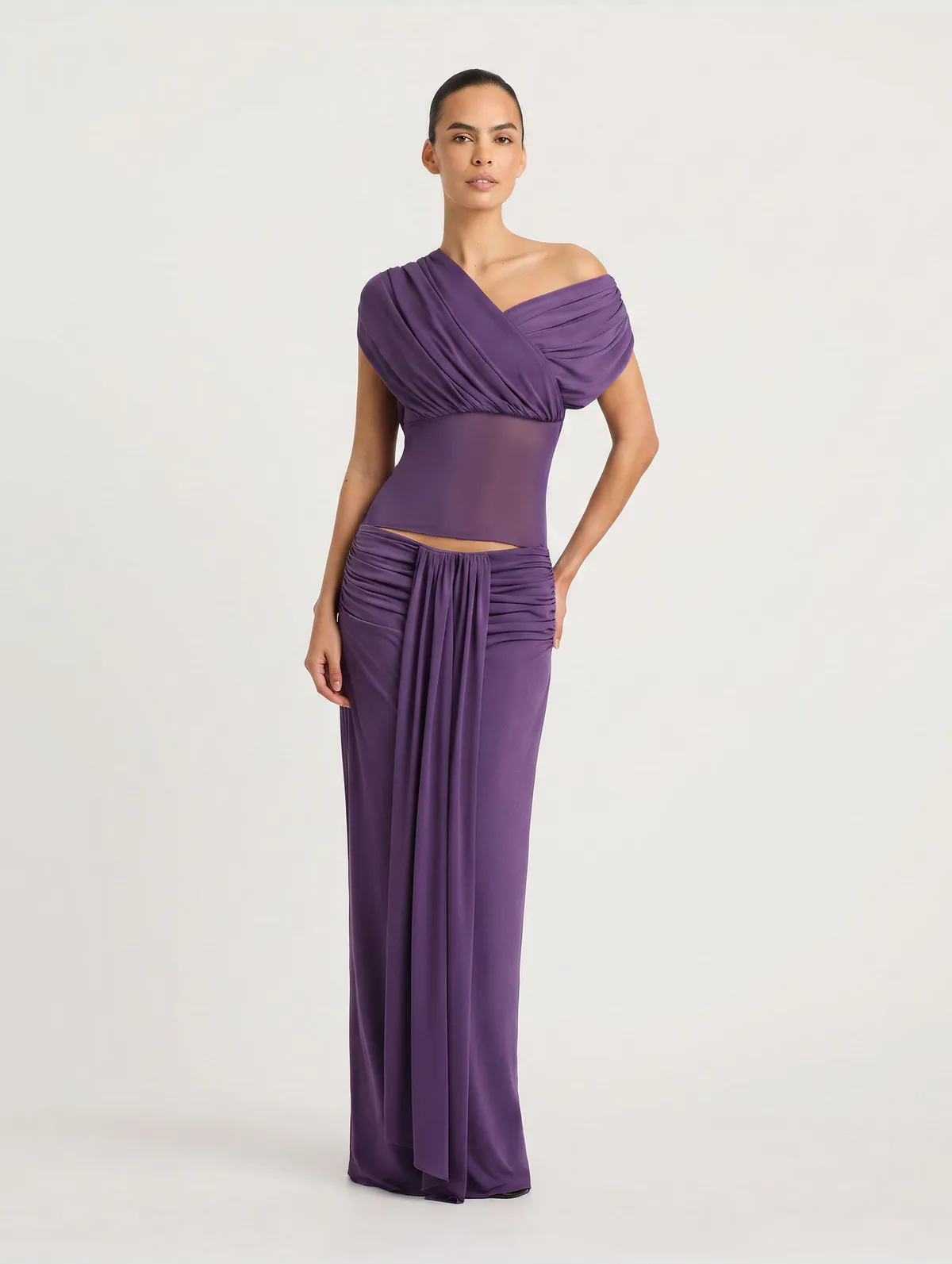 Celia Maxi Dress Purple Size 8, 10 & 12 by Benni