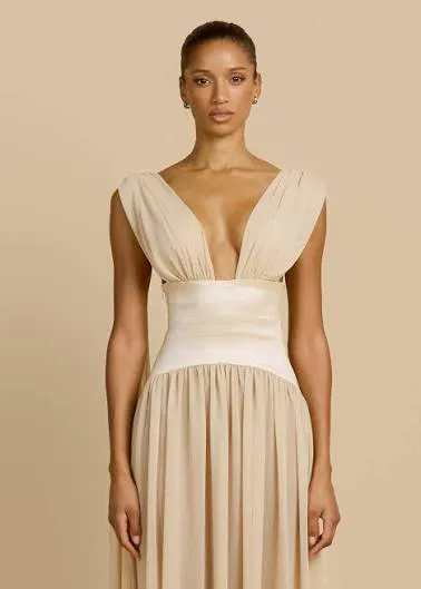 Ramona Dress Champagne Nude Size XS / AU 6 by Arcina Ori
