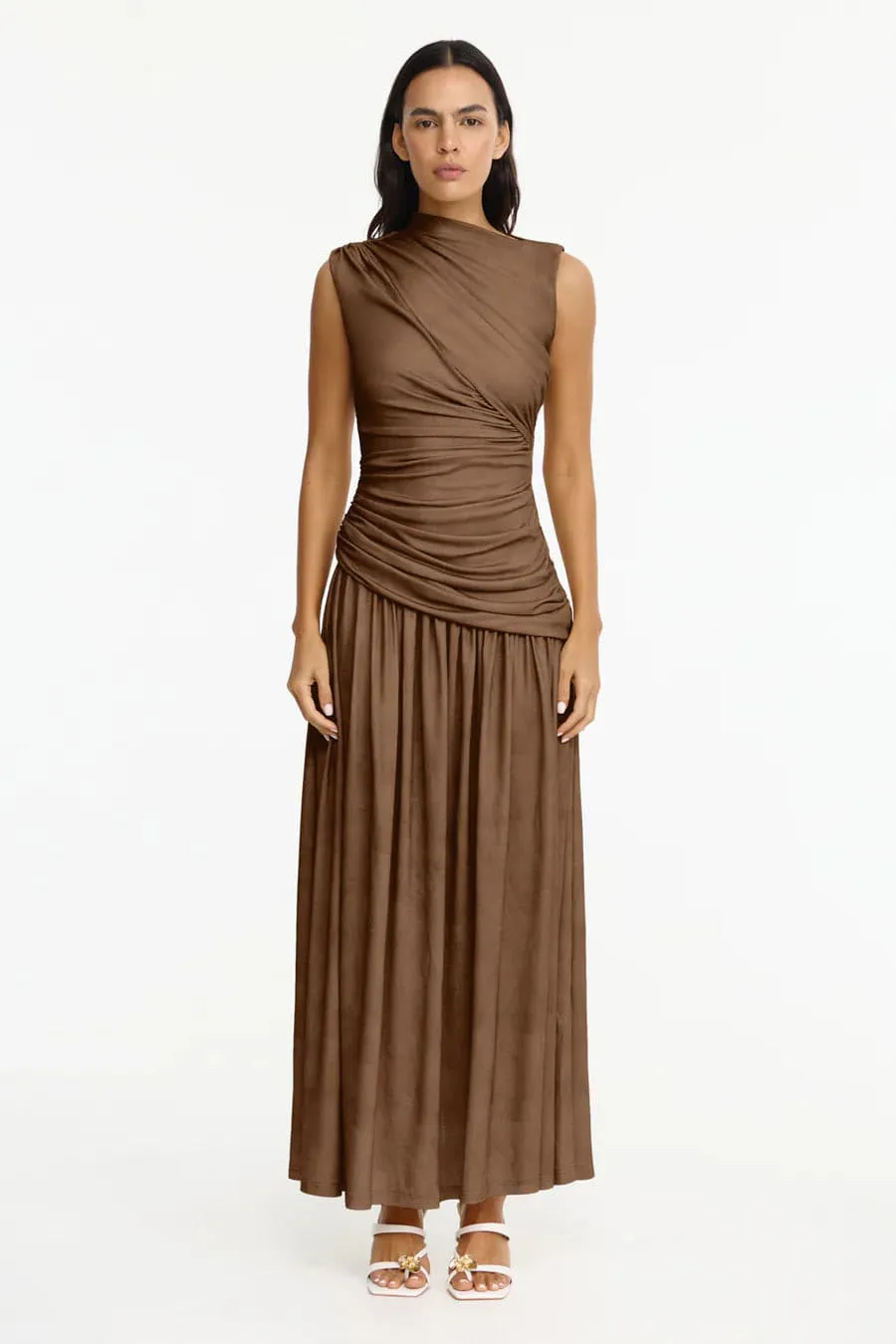 Deanhill Maxi Dress Sepia Brown Size 12 & 14 by Acler