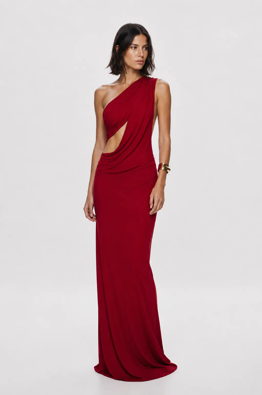 The Solstice Cupro Dress Red Size 8, 10 & 12 by Misha