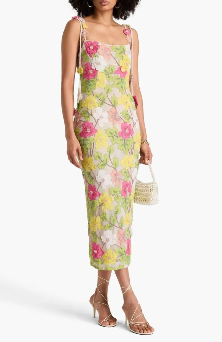 Willow Midi Dress Floral Print Size 3 / AU 12 by Rachel Gilbert
