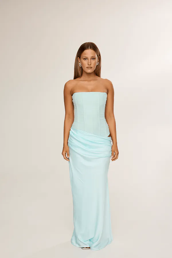 Huxley Gown Dress Aqua Blue Size S / AU 8 by HNTR The Label