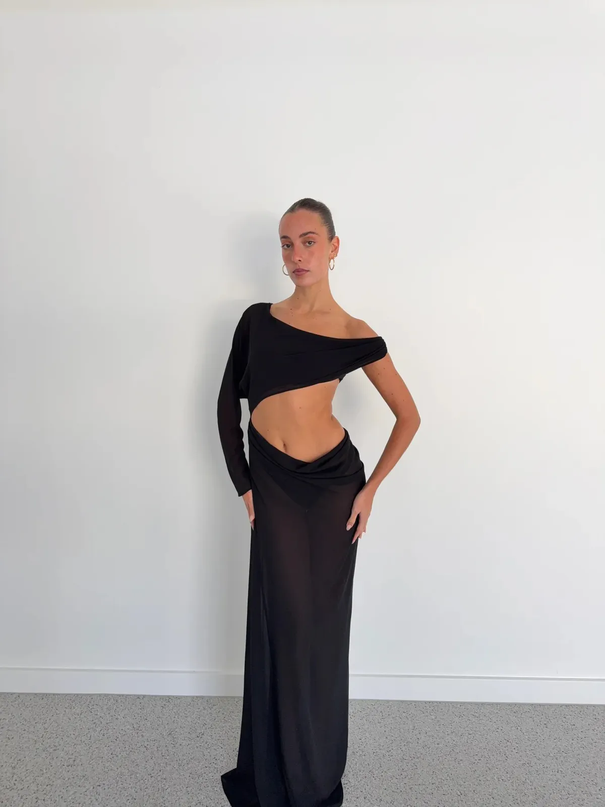 Imogen Maxi Dress Black Size 0 / AU 6 by Natalie Rolt