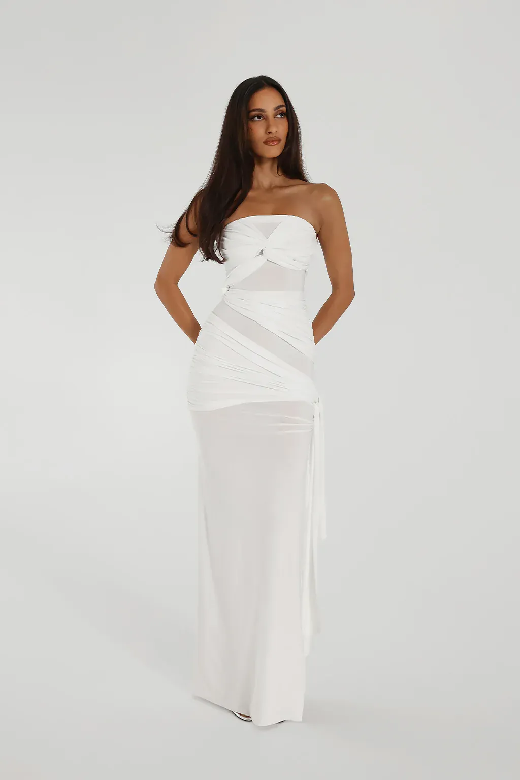 Miranda Gown Dress White Size 10 by Natalie Rolt