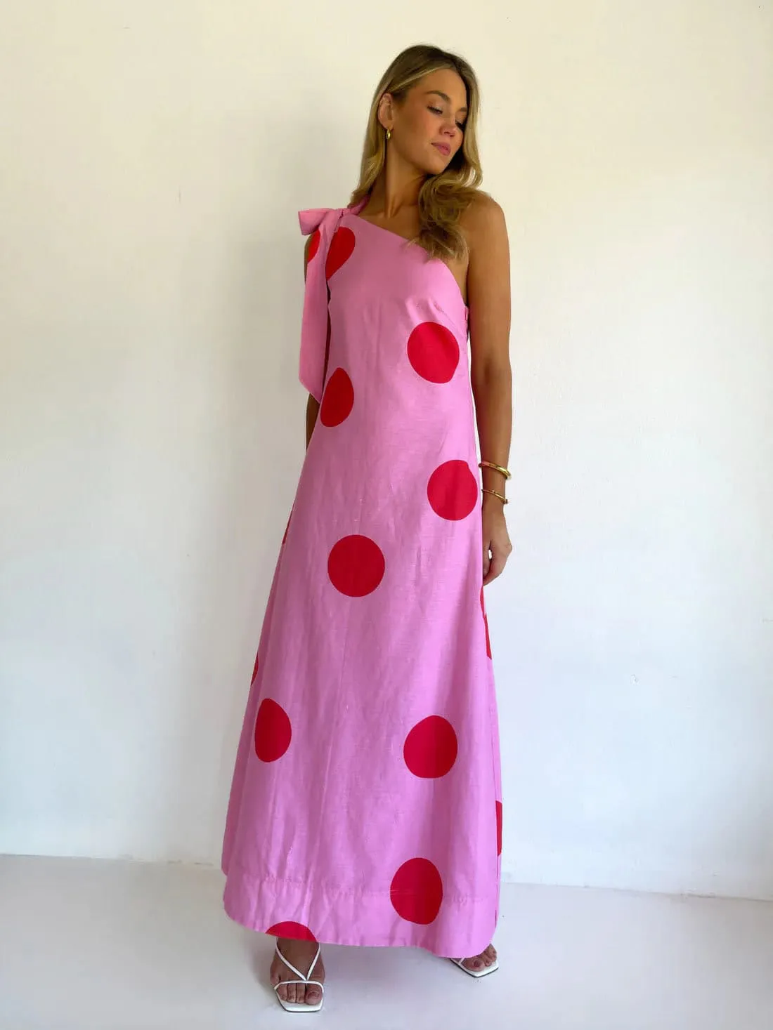 Sorrento Maxi Dress Pink Size 8 & 12 by By Nicola