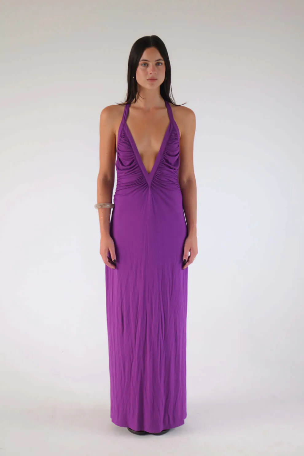 Angelina Maxi Dress Purple Size XS / AU 6 by SOLAMUSA