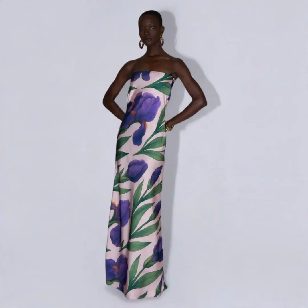 York Dress Iris Garden Size 10 by L'IDEE