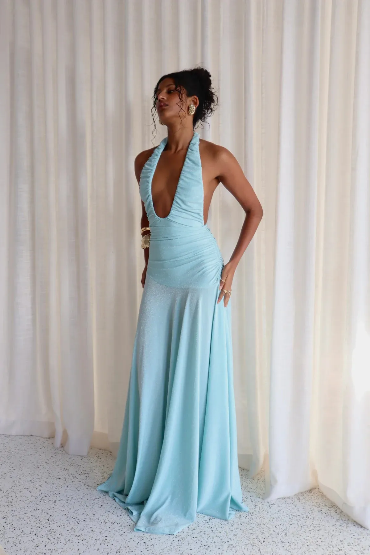 Ambrose Gown Dress Baby Blue Size XS / AU 6 by Deconduarte