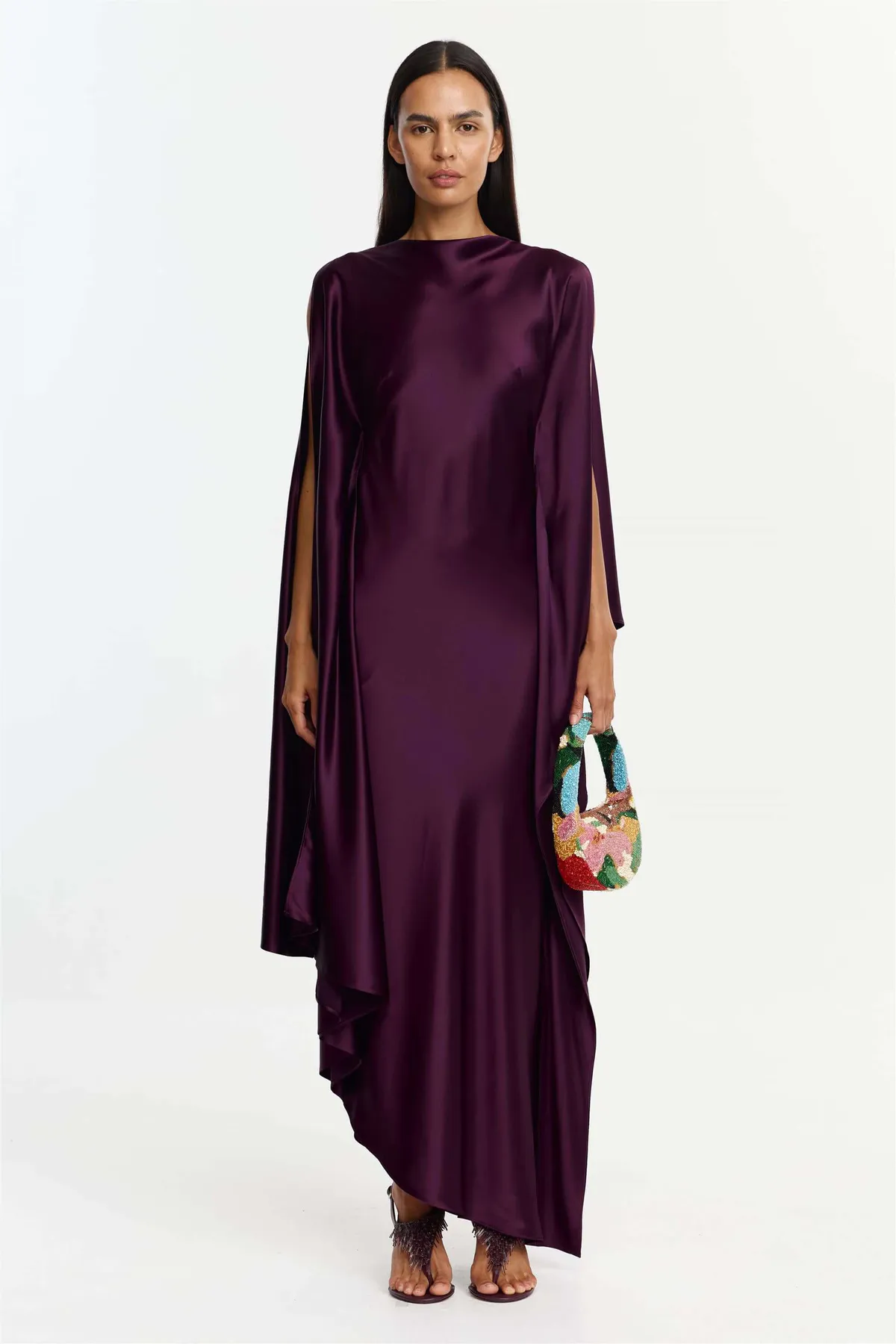 Jarvis Maxi Dress Fig Purple Size 12 & 14 by Acler