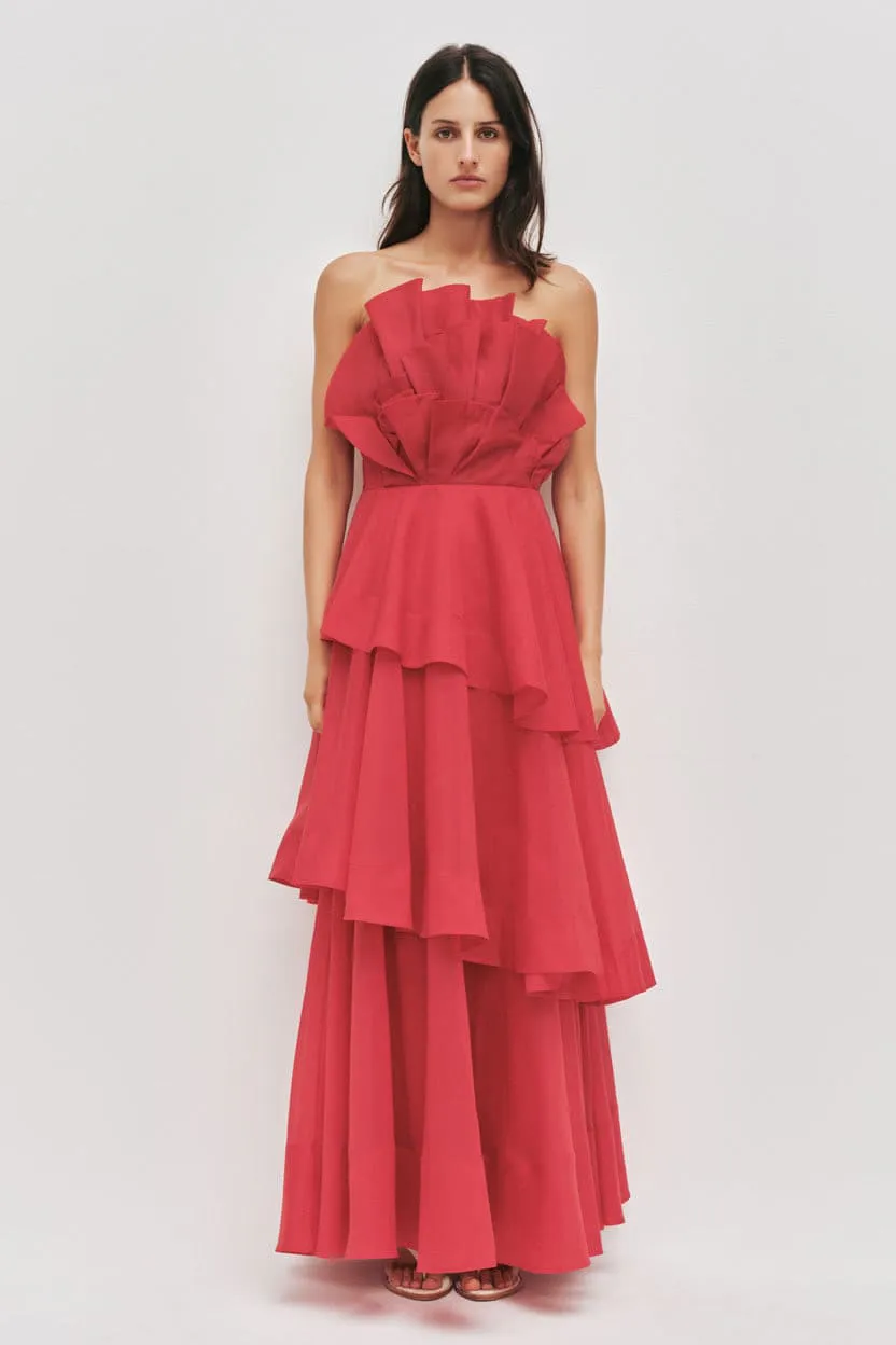 Selestia Gown Dress Red Size 10 & 12 by Aje