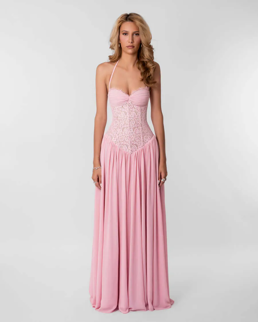 Faye Dress Pink Size S / AU 8 Petite by Fenity