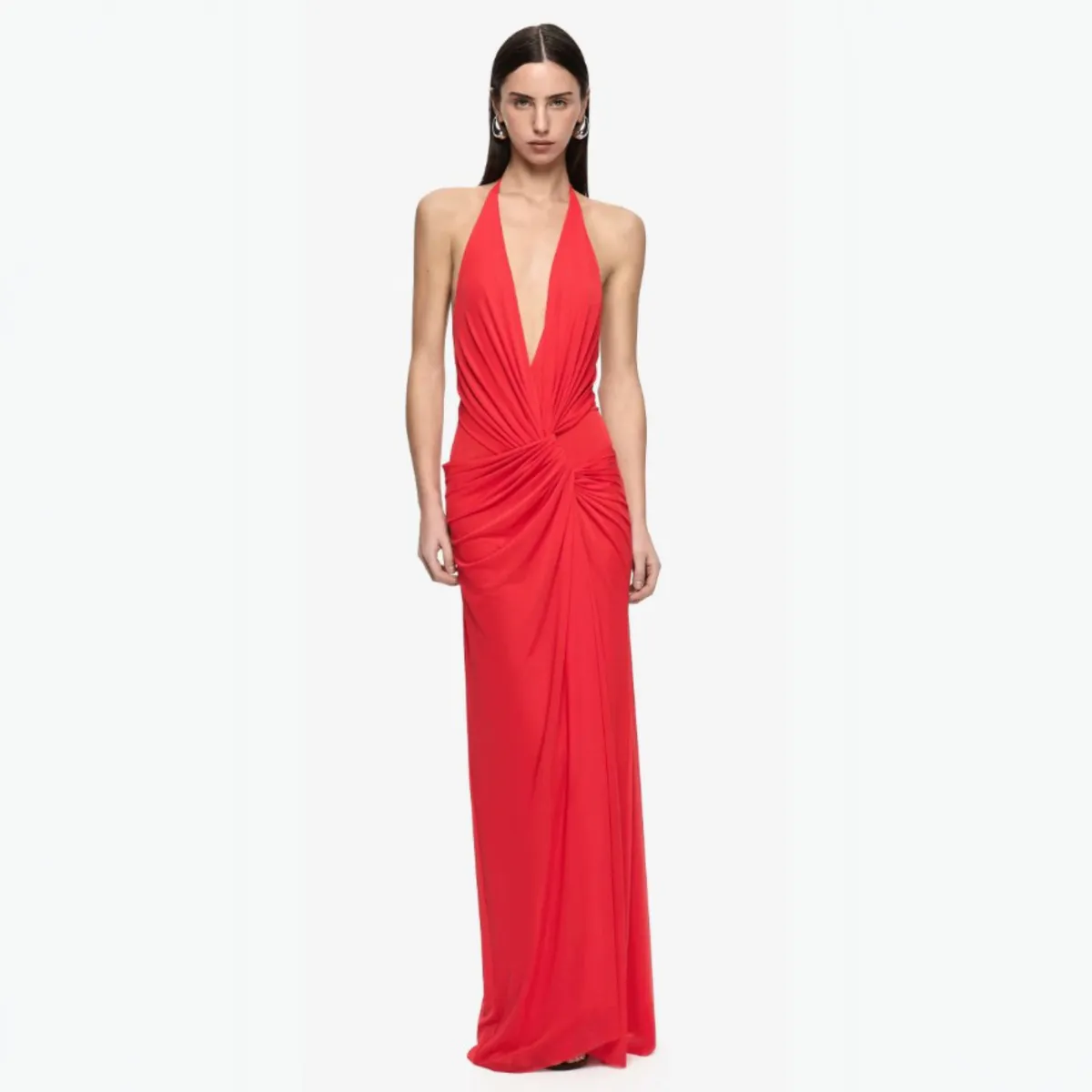 Xanthi V Neck Dress Red Size 8 by Bec & Bridge