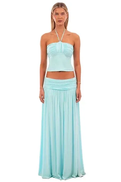 Mariella Top & Skirt Set Aquamarine Blue Size S / AU 8 by I Am Delilah
