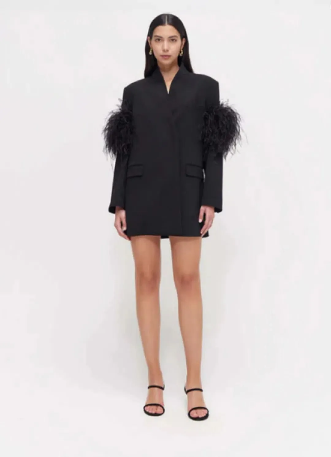 Dani Jacket Mini Dress Black Size XS / AU 6 by Rachel Gilbert