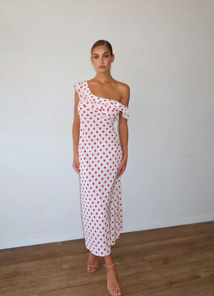 The Claudia Maxi Dress Super Dot Print Size 6 & 8 by Realisation Par