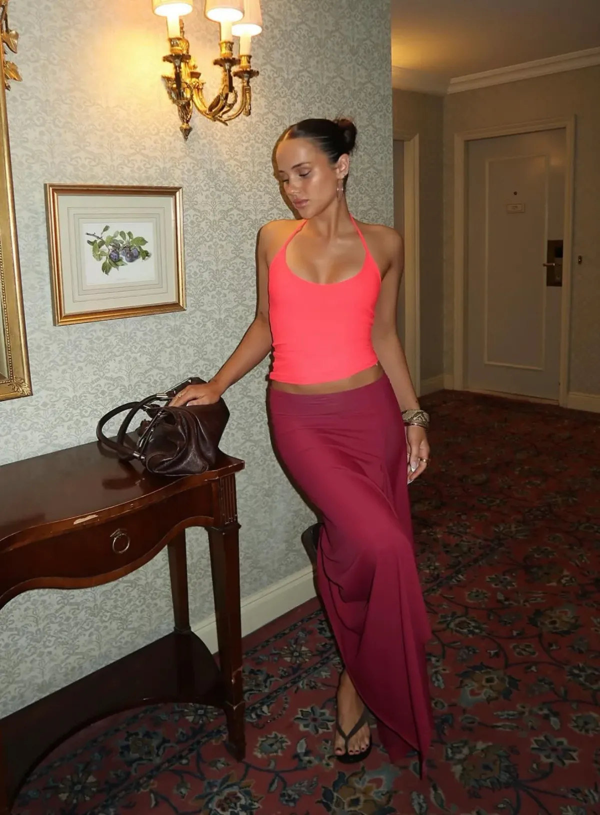 Jemima Top & Skirt Set Pink Size S / AU 8 by Mr Winston