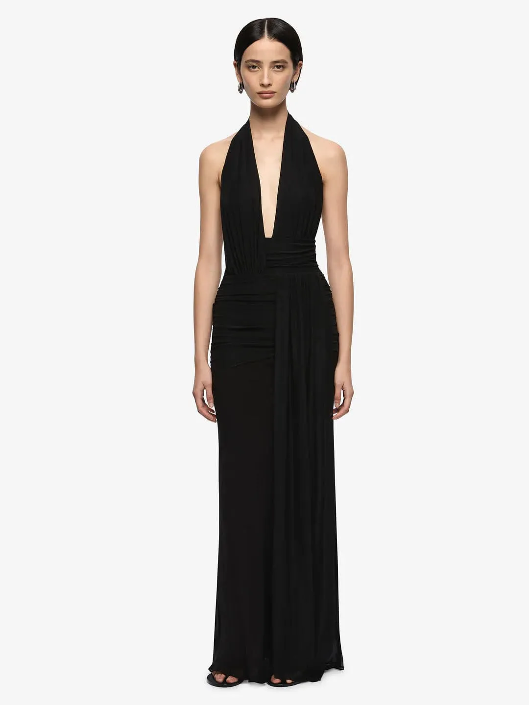 Cassie Drape Maxi Dress Black Size 8, 10 & 12 by Bec & Bridge