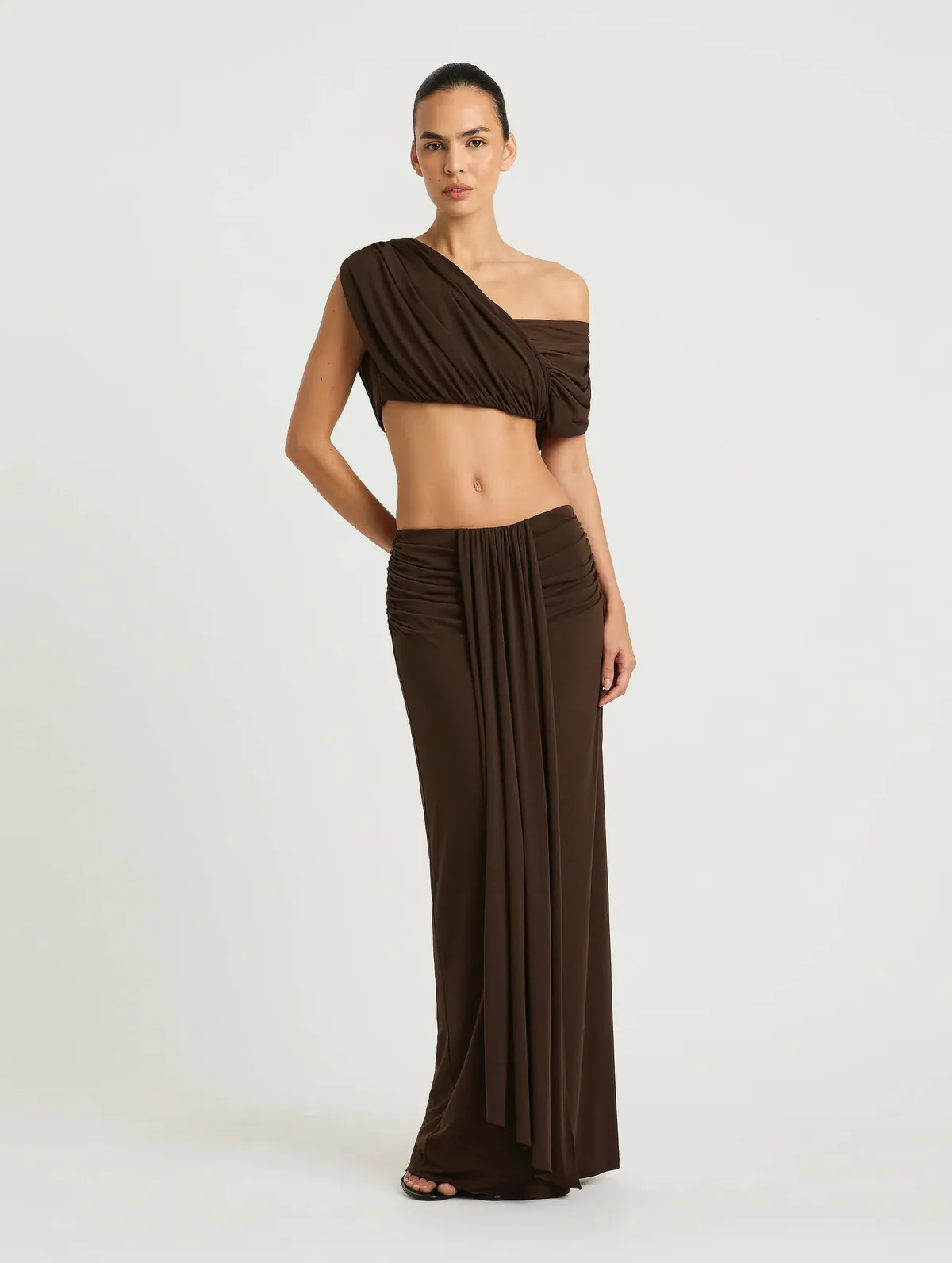 Celia Top & Skirt Set Brown Size 8 by Benni