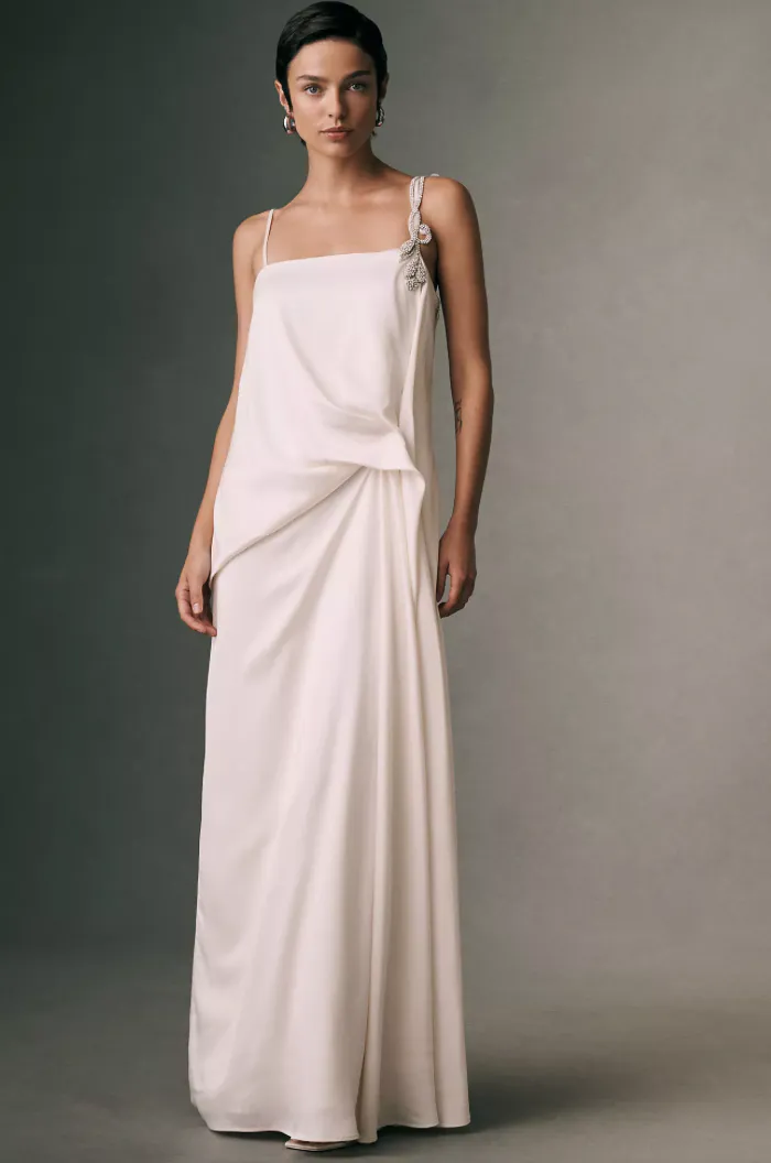 Oryx Gown Dress Ivory White Size 6 by Rachel Gilbert